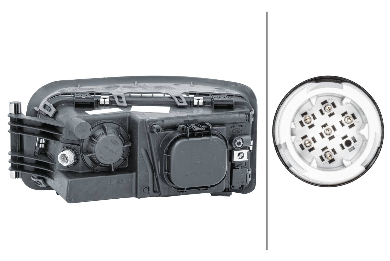 HELLA 1EH 354 984-041 Halogen-Hauptscheinwerfer - rechts