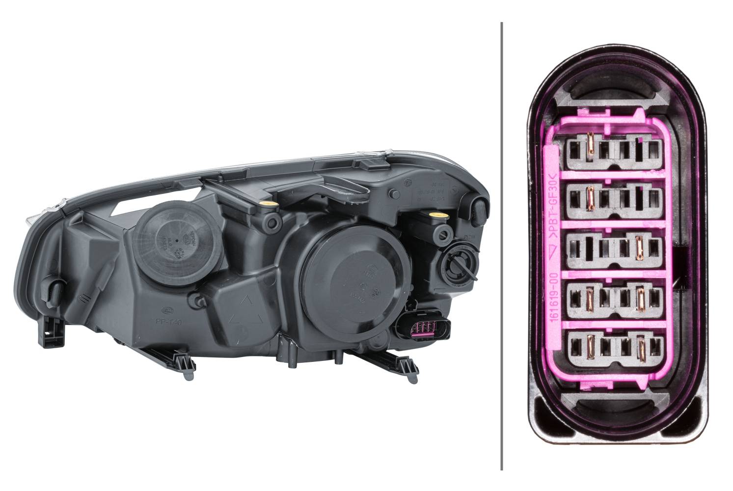 HELLA 1EJ 009 587-621 FF/Halogen-Hauptscheinwerfer - rechts - für u.a. Ford C-Max (Dm2)