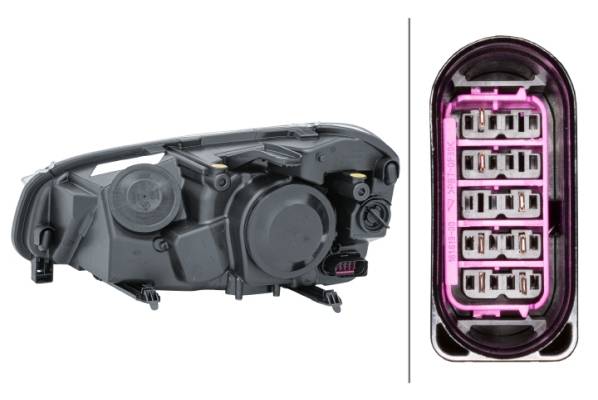 HELLA 1EJ 009 587-621 FF/Halogen-Hauptscheinwerfer - rechts - für u.a. Ford C-Max (Dm2)