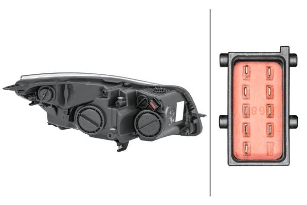 HELLA 1EJ 009 630-311 FF/Halogen-Hauptscheinwerfer - links - für u.a. Buick (Sgm) Regal II (Eg1)