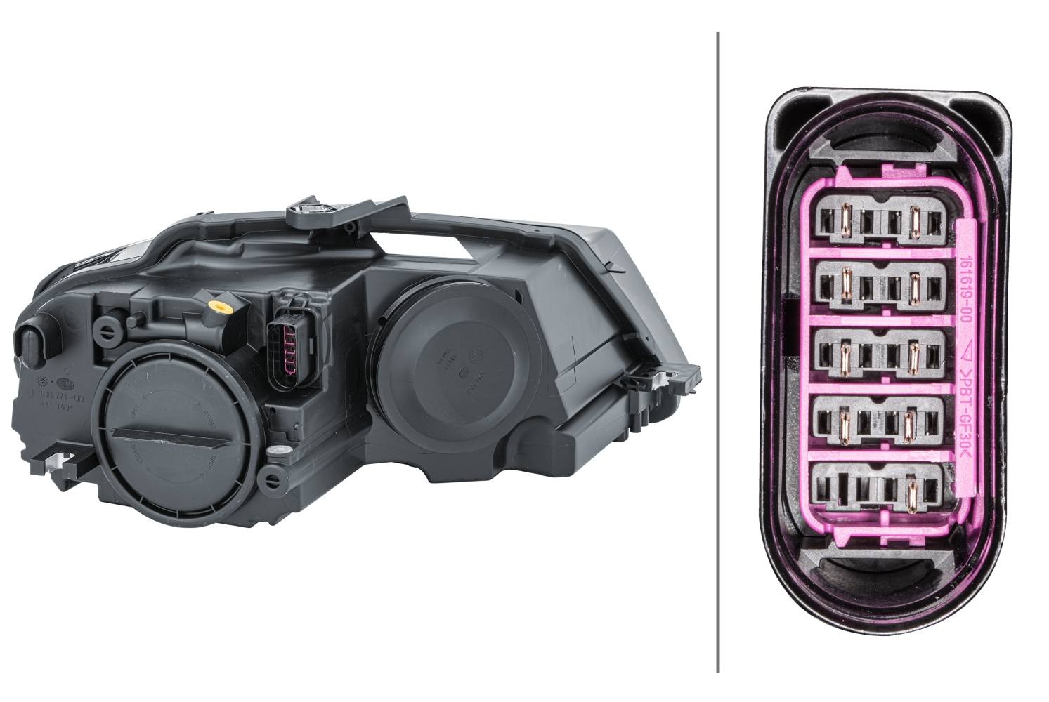 HELLA 1EJ 009 648-011 FF/Halogen-Hauptscheinwerfer - links - für u.a. Audi A3 (8P1)