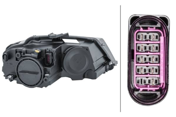 HELLA 1EJ 009 648-011 FF/Halogen-Hauptscheinwerfer - links - für u.a. Audi A3 (8P1)