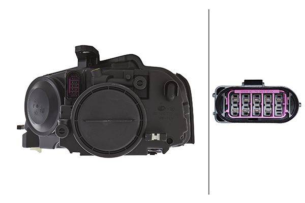 HELLA 1EJ 009 648-021 FF/Halogen-Hauptscheinwerfer - rechts - für u.a. Audi A3 (8P1)