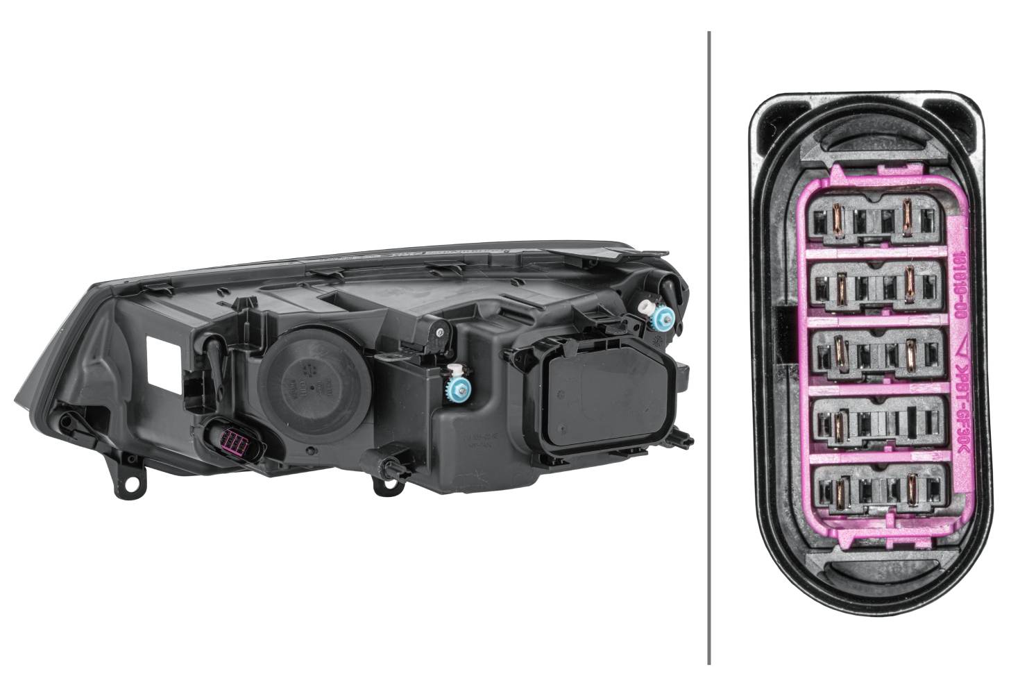 HELLA 1EJ 010 328-221 FF/Halogen-Hauptscheinwerfer - rechts - für u.a. VW Touareg (7P5, 7P6)
