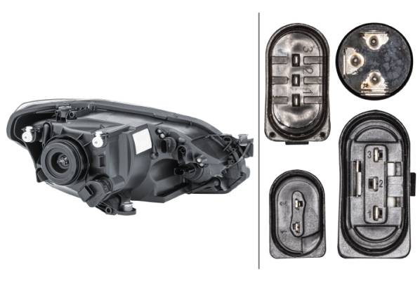 HELLA 1EJ 010 670-011 FF/Halogen-Hauptscheinwerfer - links - für u.a. VW Up (121, 122, Bl1, Bl2, Bl3