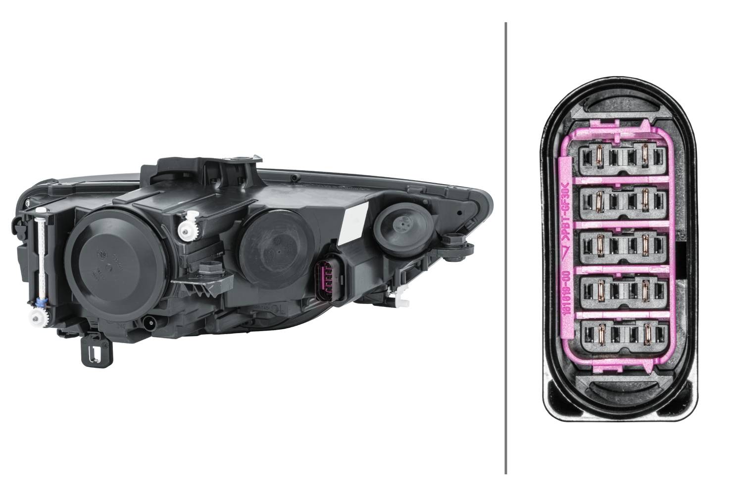 HELLA 1EJ 010 740-071 FF/Halogen-Hauptscheinwerfer - links - für u.a. Audi A3 (8V1, 8Vk)