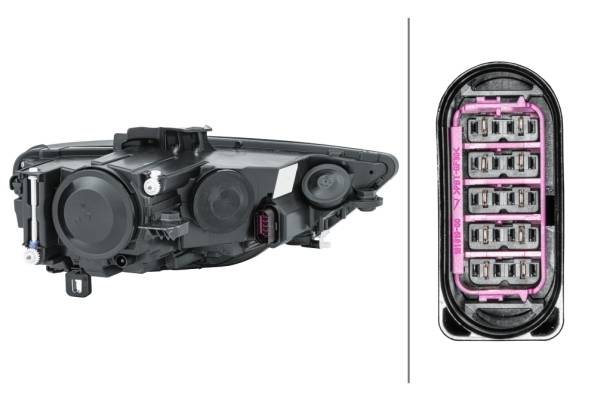 HELLA 1EJ 010 740-071 FF/Halogen-Hauptscheinwerfer - links - für u.a. Audi A3 (8V1, 8Vk)