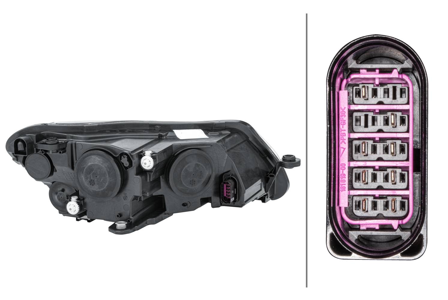 HELLA 1EJ 011 939-011 FF/Halogen-Hauptscheinwerfer - links - für u.a. Skoda (Svw) Superb III (Nt3)