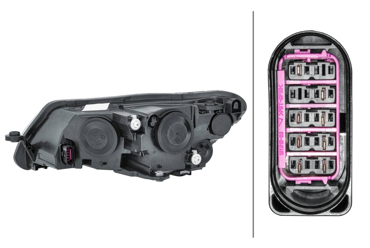 HELLA 1EJ 011 939-021 FF/Halogen-Hauptscheinwerfer - rechts - für u.a. Skoda (Svw) Superb III (Nt3)