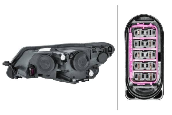 HELLA 1EJ 011 939-021 FF/Halogen-Hauptscheinwerfer - rechts - für u.a. Skoda (Svw) Superb III (Nt3)