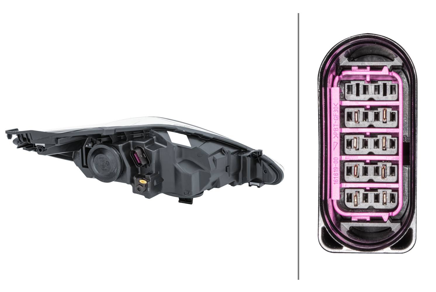 HELLA 1EJ 247 045-311 FF/Halogen-Hauptscheinwerfer - links - für u.a. Ford Fiesta VI (Cb1, Ccn)