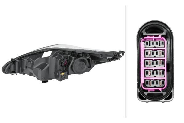 HELLA 1EJ 247 045-321 FF/Halogen-Hauptscheinwerfer - rechts - für u.a. Ford Fiesta VI (Cb1, Ccn)