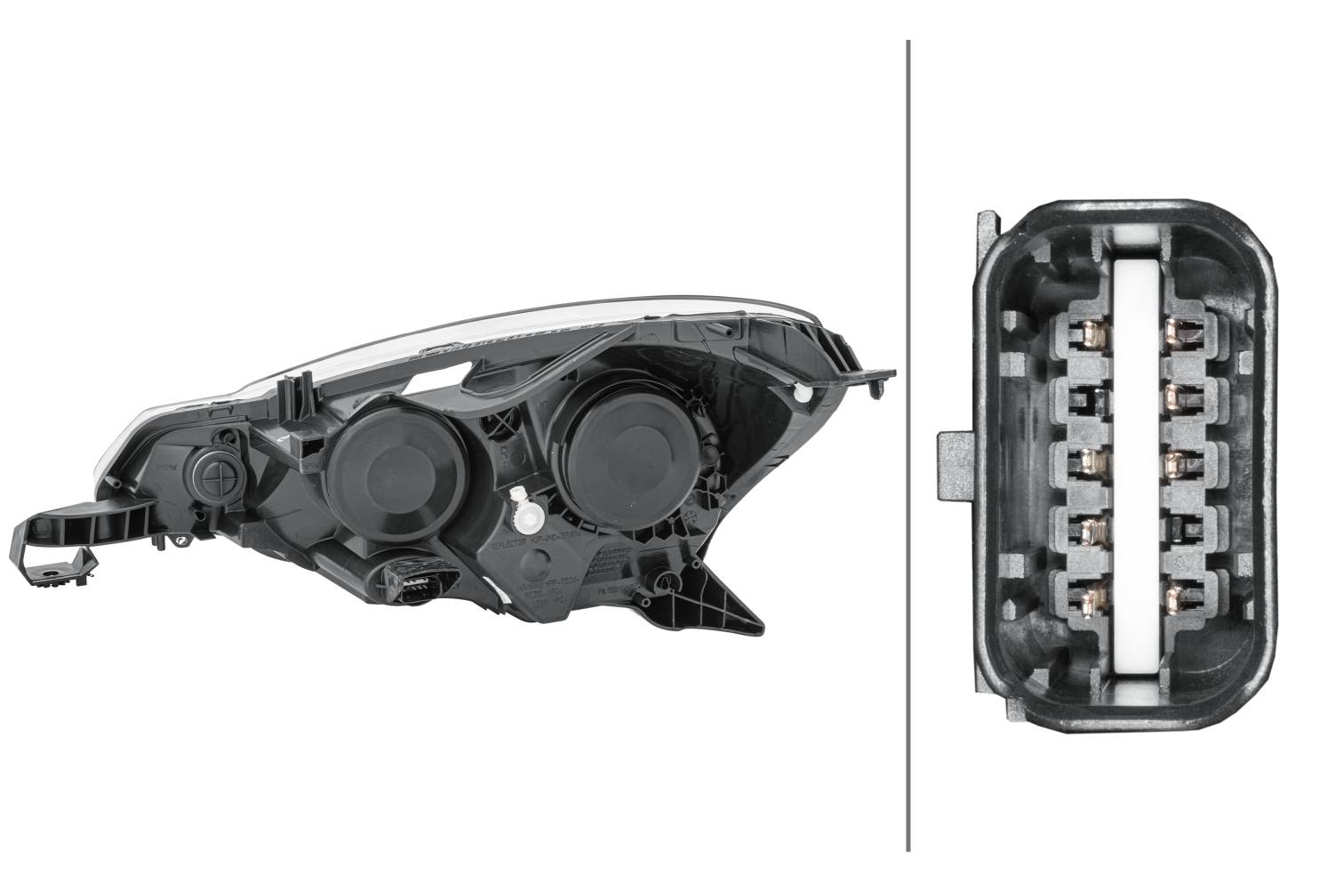 HELLA 1EJ 354 674-021 Glühlampe-Hauptscheinwerfer - rechts - für u.a. Citroën C3 II (Sc_)