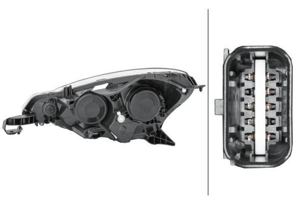 HELLA 1EJ 354 674-021 Glühlampe-Hauptscheinwerfer - rechts - für u.a. Citroën C3 II (Sc_)