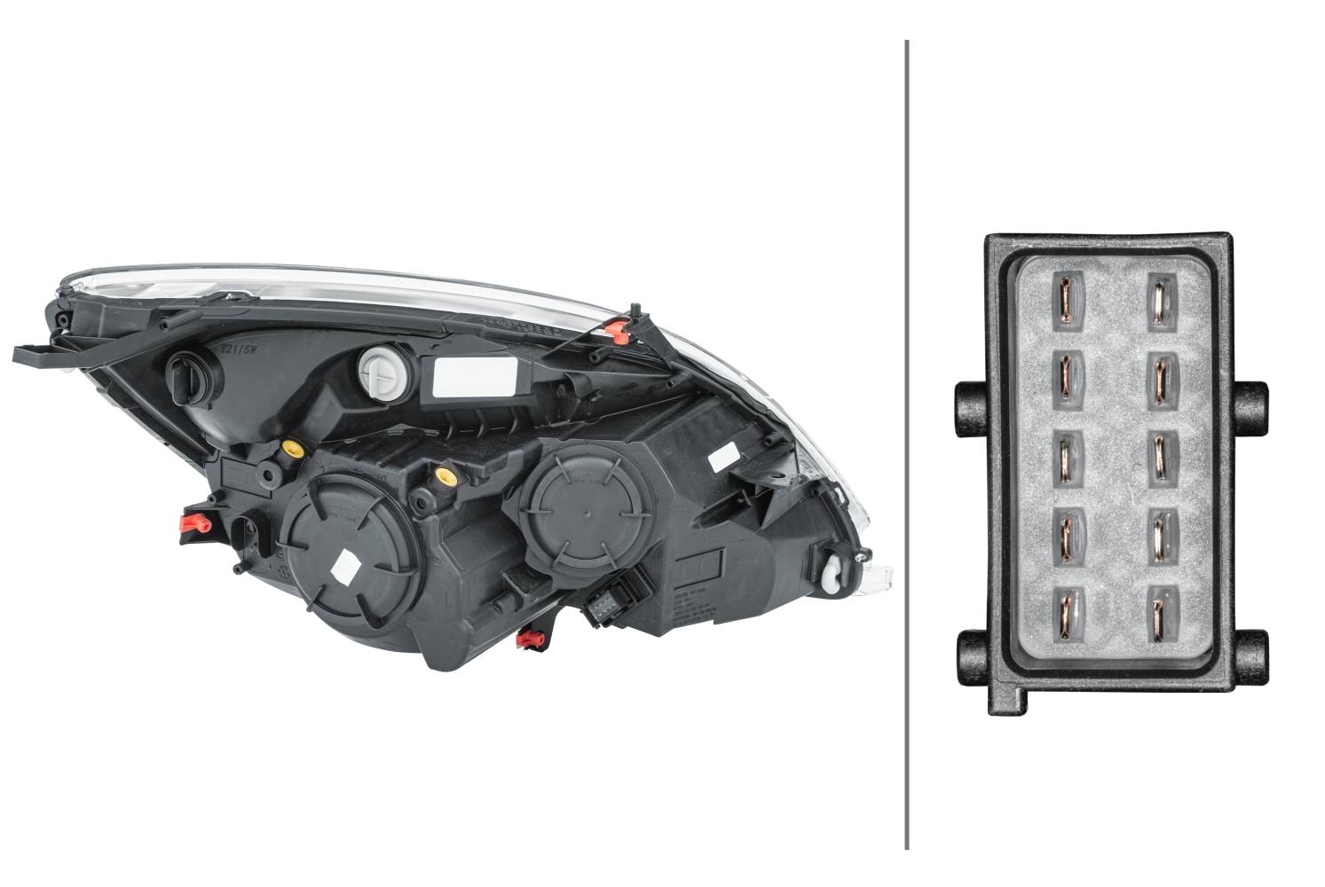 HELLA 1EJ 354 676-011 FF/Halogen-Hauptscheinwerfer - links - für u.a. Opel Meriva B Mpv (S10)
