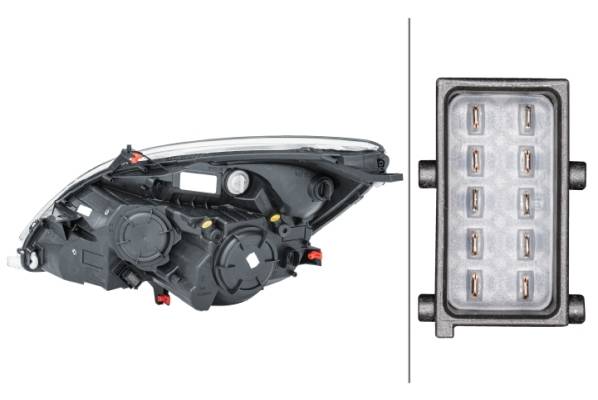 HELLA 1EJ 354 676-021 FF/Halogen-Hauptscheinwerfer - rechts - für u.a. Opel Meriva B Mpv (S10)