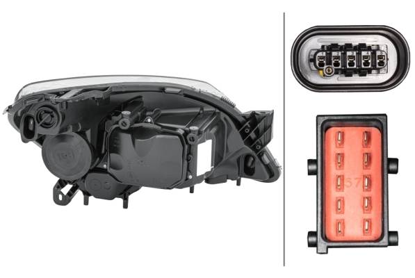 HELLA 1EL 008 700-311 Bi-Xenon/Halogen-Hauptscheinwerfer - links - für u.a. Opel Astra H (A04)