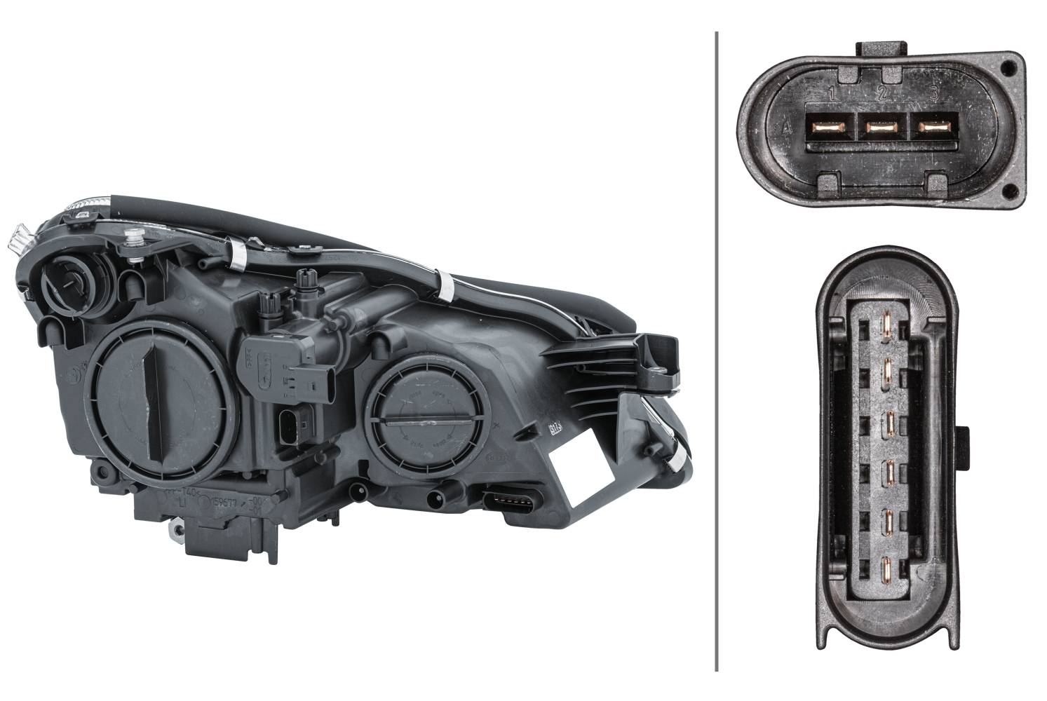 HELLA 1EL 008 821-011 Halogen-Hauptscheinwerfer - links - für u.a. MB Cls (C219)