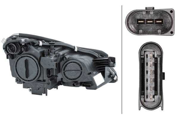 HELLA 1EL 008 821-011 Halogen-Hauptscheinwerfer - links - für u.a. MB Cls (C219)