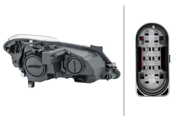 HELLA 1EL 009 647-911 DE/Halogen-Hauptscheinwerfer - links - für u.a. MB E-Class Coupe (C207)