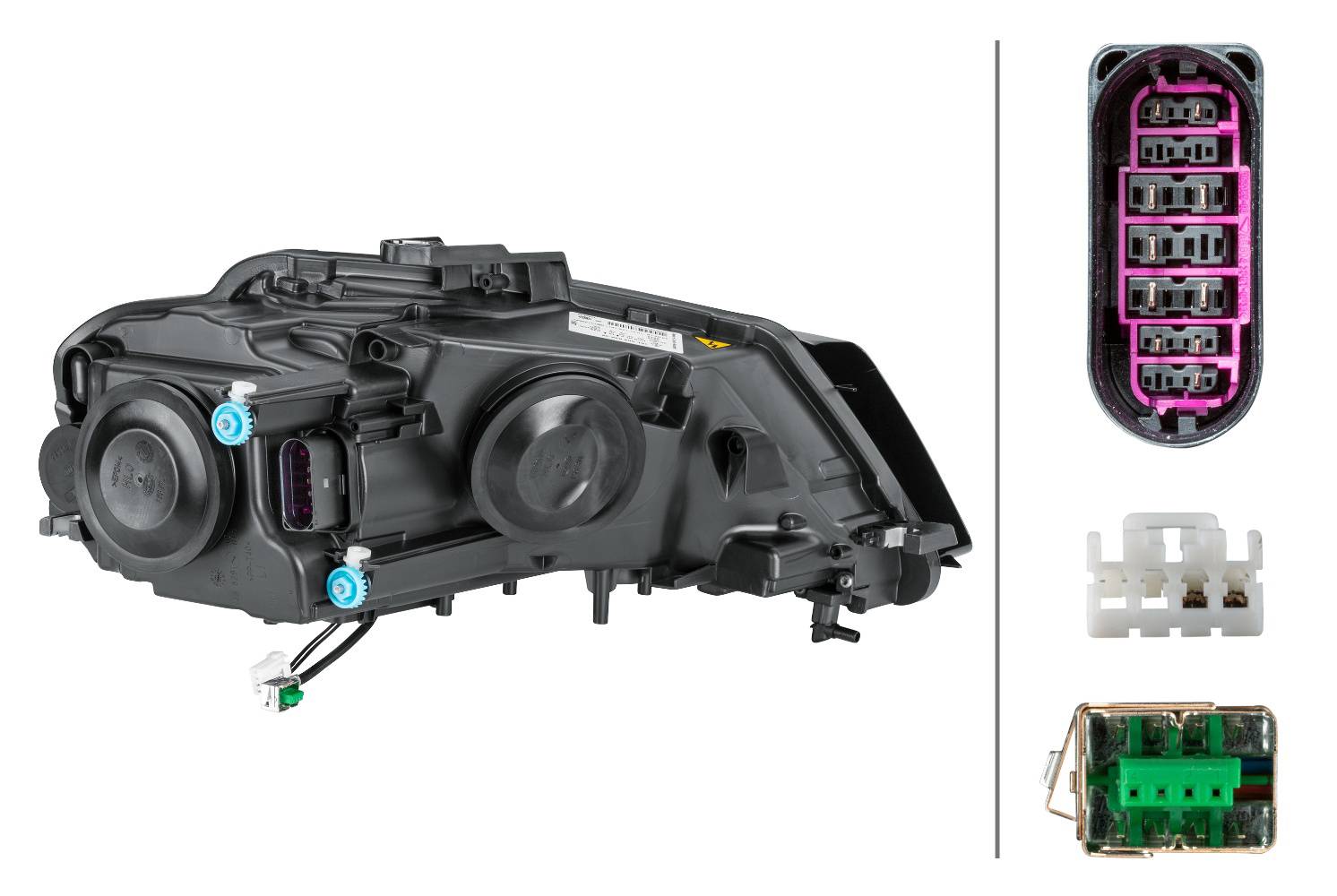 HELLA 1EL 009 648-391 Bi-Xenon/LED-Hauptscheinwerfer - links - für u.a. Audi A3 (8P1)