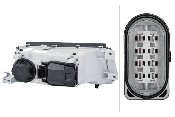 HELLA 1EL 010 202-011 DE/Halogen-Hauptscheinwerfer - links - für u.a. Skoda Octavia I (1U2)