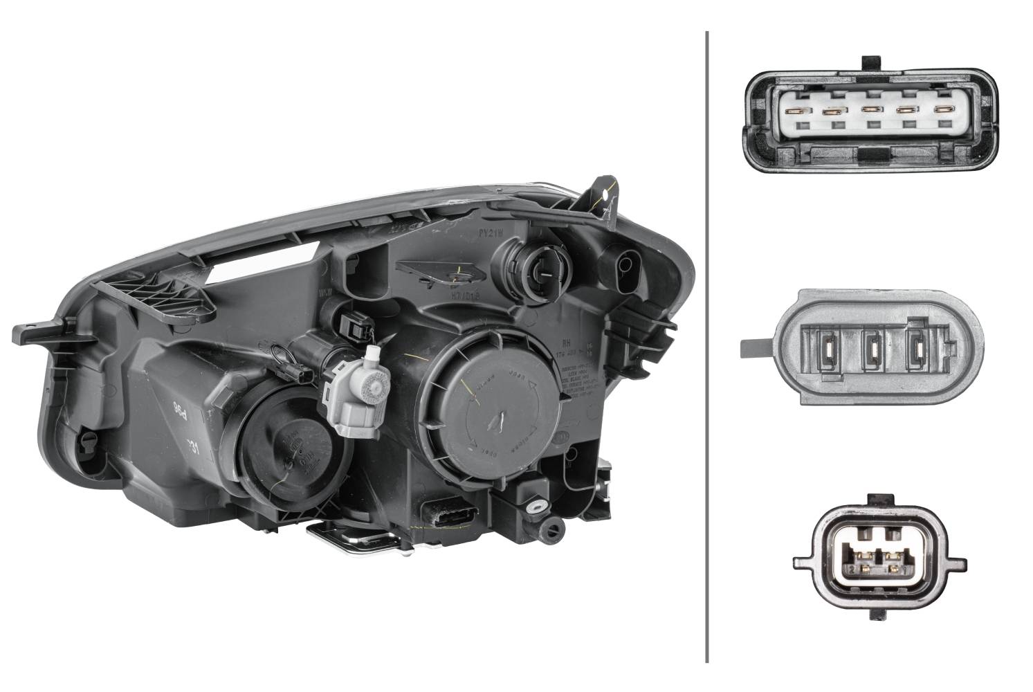 HELLA 1EL 010 335-261 Xenon-Hauptscheinwerfer - rechts - für u.a. Nissan (Dfac) Qashqai (J10)