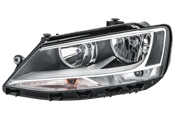 HELLA 1EL 010 395-011 Halogen-Hauptscheinwerfer - links - für u.a. VW Jetta IV (162, 163, Av3, Av2)