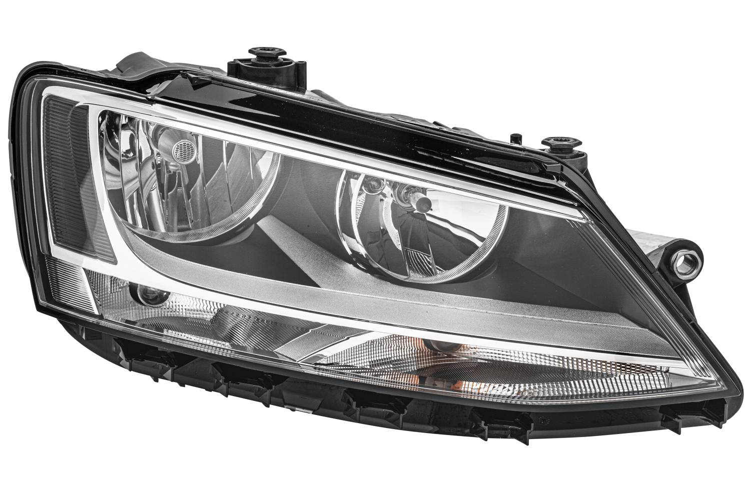 HELLA 1EL 010 395-021 Halogen-Hauptscheinwerfer - rechts - für u.a. VW Jetta IV (162, 163, Av3, Av2)