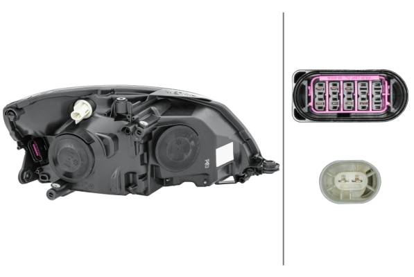 HELLA 1EL 010 417-371 DE/FF/Halogen-Hauptscheinwerfer - links - für u.a. Skoda Fabia II (542)