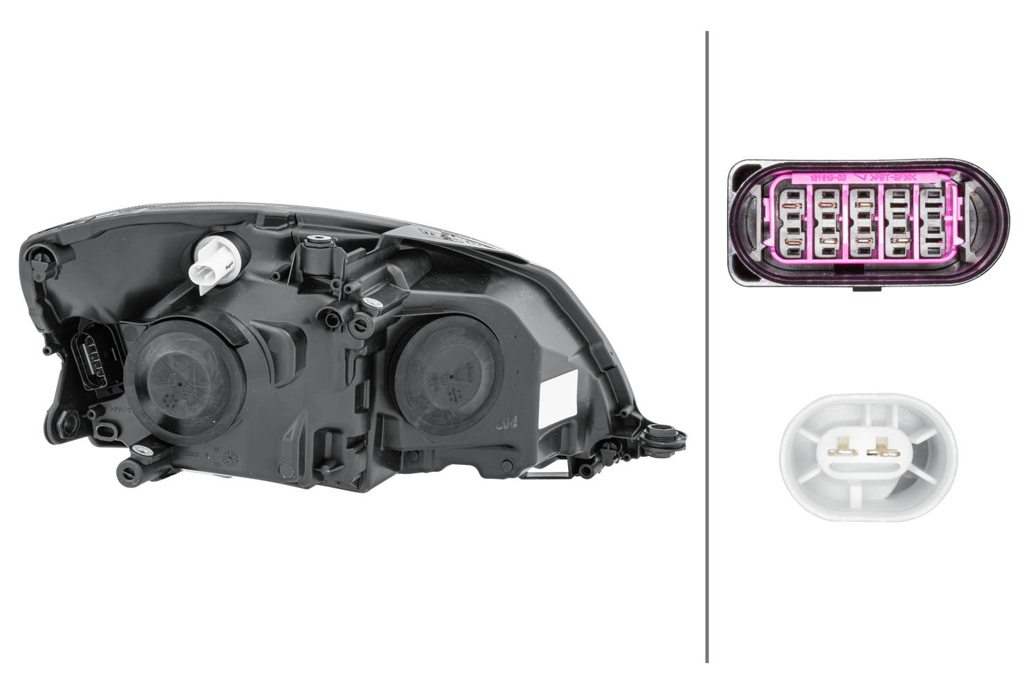 HELLA 1EL 010 417-491 DE/FF/Halogen-Hauptscheinwerfer - links - für u.a. Skoda Fabia II (542)