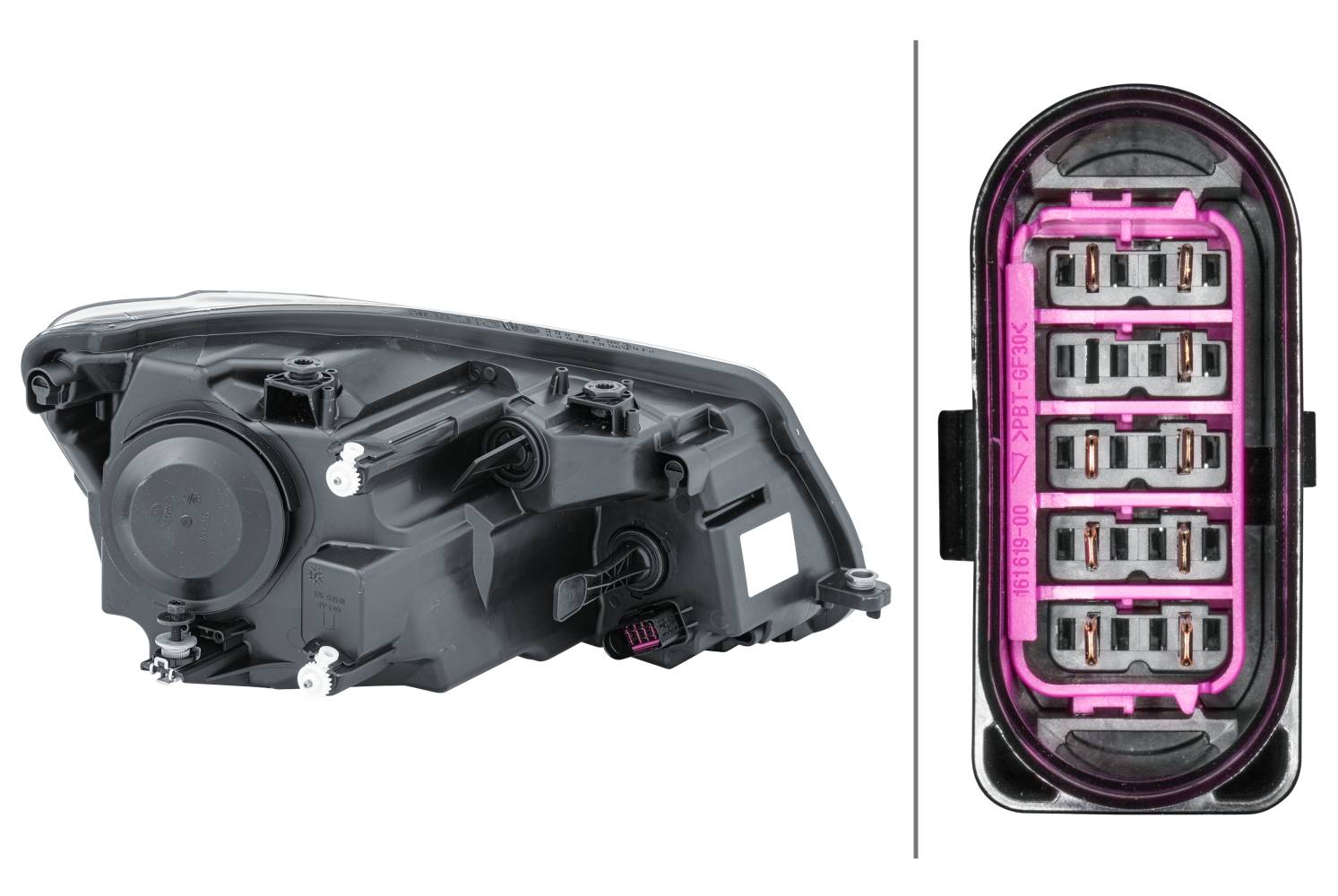 HELLA 1EL 010 551-011 FF-Hauptscheinwerfer - links - für u.a. VW Caddy III Box (2Ka, 2Kh, 2Ca, 2Ch)