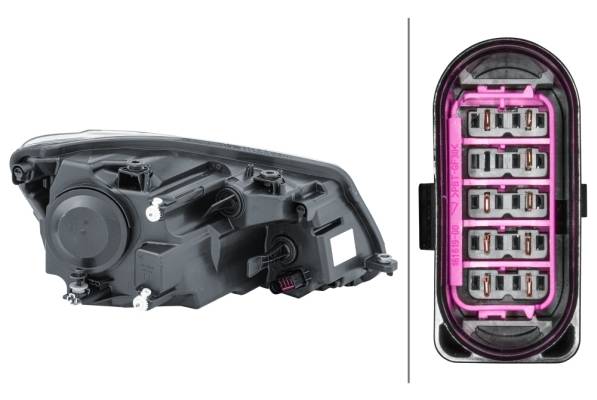 HELLA 1EL 010 551-011 FF-Hauptscheinwerfer - links - für u.a. VW Caddy III Box (2Ka, 2Kh, 2Ca, 2Ch)