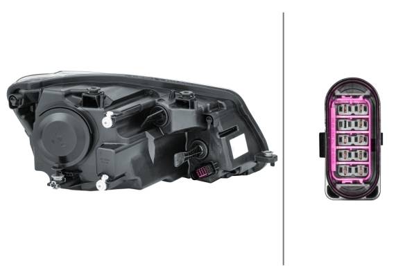 HELLA 1EL 010 551-111 FF-Hauptscheinwerfer - links - für u.a. VW Caddy III Box (2Ka, 2Kh, 2Ca, 2Ch)