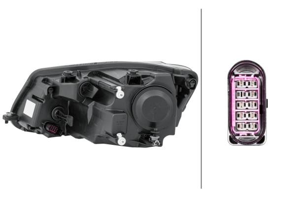 HELLA 1EL 010 551-121 FF-Hauptscheinwerfer - rechts - für u.a. VW Caddy III Box (2Ka, 2Kh, 2Ca, 2Ch)