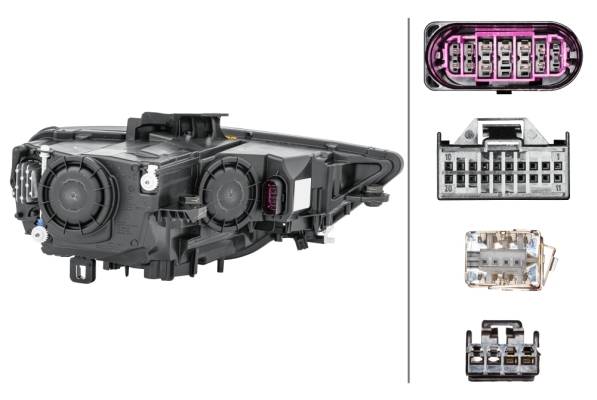 HELLA 1EL 010 740-311 Bi-Xenon/LED-Hauptscheinwerfer - links - für u.a. Audi (Faw) A3 Limousine (85S