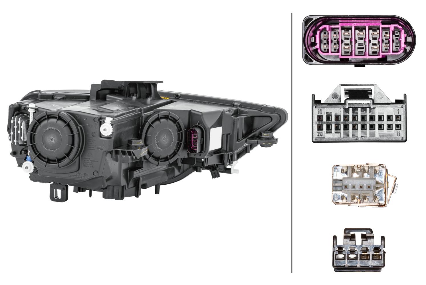 HELLA 1EL 010 740-311 Bi-Xenon/LED-Hauptscheinwerfer - links - für u.a. Audi (Faw) A3 Limousine (85S