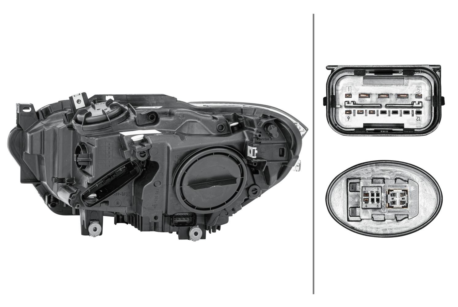 HELLA 1EL 010 741-561 Bi-Xenon/LED-Hauptscheinwerfer - rechts - für u.a. BMW 1 (F21)