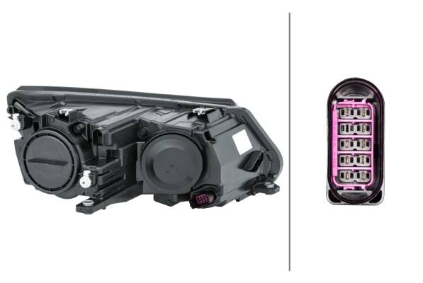 HELLA 1EL 010 749-211 FF/Halogen-Hauptscheinwerfer - links - für u.a. VW (SVW) Tiguan (591, 592)