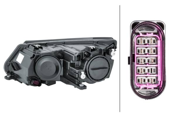 HELLA 1EL 010 749-221 FF/Halogen-Hauptscheinwerfer - rechts - für u.a. VW (SVW) Tiguan (591, 592)