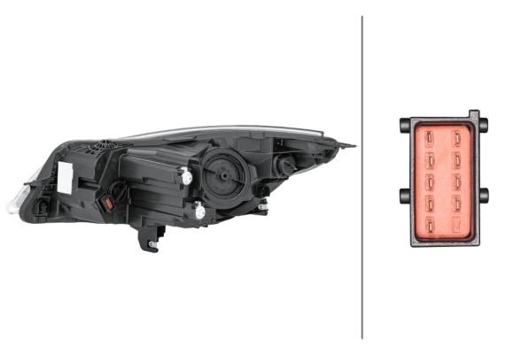 HELLA 1EL 011 165-721 DE/Halogen-Hauptscheinwerfer - rechts - für u.a. Opel Insignia A Sports Tourer