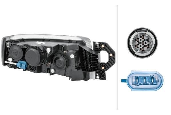 HELLA 1EL 011 171-251 DE/Halogen-Hauptscheinwerfer - links - für u.a. Renault Trucks C-series 250, D