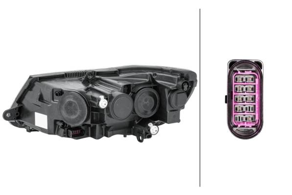 HELLA 1EL 011 314-321 DE/Halogen-Hauptscheinwerfer - rechts - für u.a. Skoda Superb II Estate (3T5)