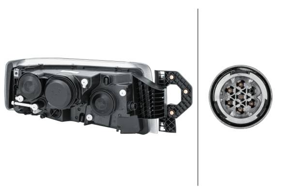 HELLA 1EL 011 899-291 DE/Halogen-Hauptscheinwerfer - links - für u.a. Renault Trucks Premium II Dist