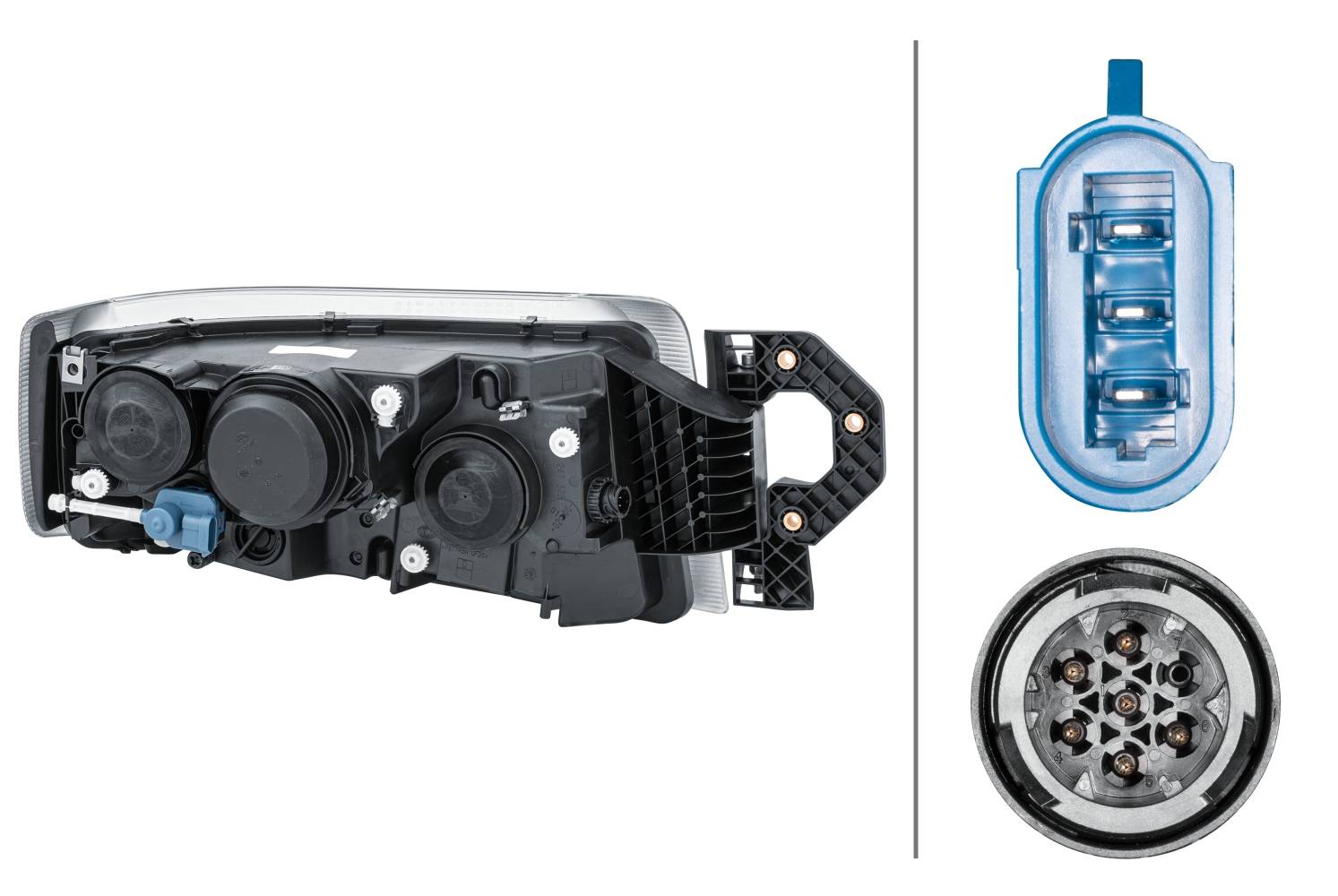 HELLA 1EL 011 899-471 Halogen-Hauptscheinwerfer - links - für u.a. Renault Trucks Premium II Distr./