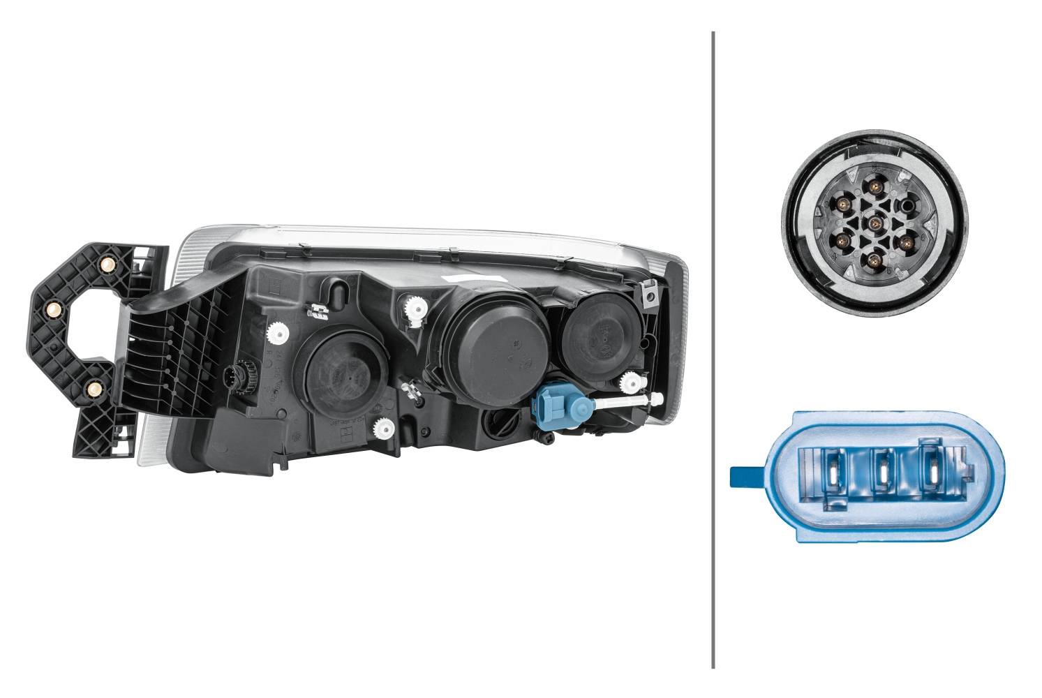 HELLA 1EL 011 899-481 Halogen-Hauptscheinwerfer - rechts - für u.a. Renault Trucks Premium II Distr.
