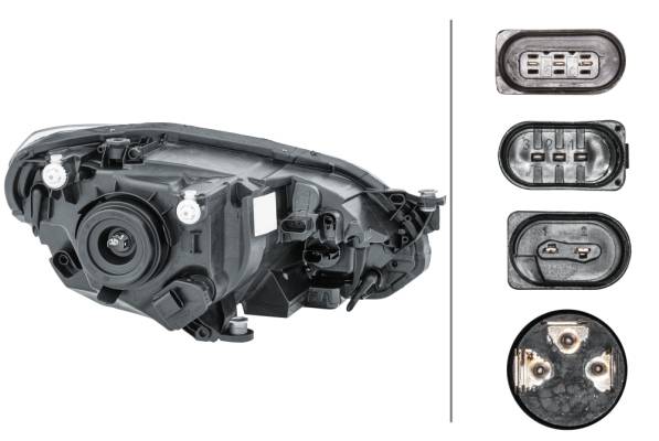 HELLA 1EL 012 644-011 FF/Halogen-Hauptscheinwerfer - links - für u.a. VW Up (121, 122, Bl1, Bl2, Bl3