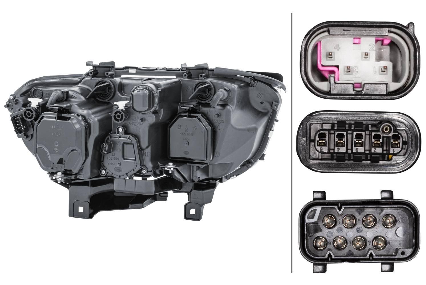 HELLA 1EL 158 075-011 Bi-Xenon/Halogen-Hauptscheinwerfer - links - für u.a. BMW 7 (E65, E66, E67)