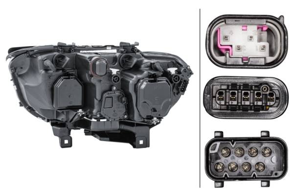HELLA 1EL 158 076-011 Bi-Xenon/Halogen-Hauptscheinwerfer - rechts - für u.a. BMW 7 (E65, E66, E67)