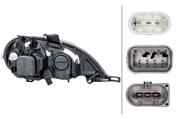 HELLA 1EL 223 151-171 Halogen-Hauptscheinwerfer - links - für u.a. MB M-Class (W163)